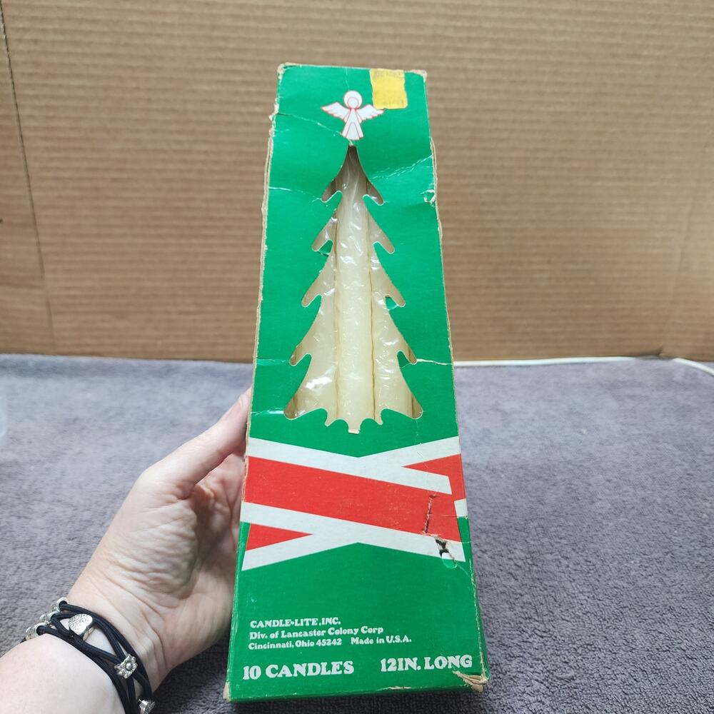 Vintage Candle-Lite taper candles new unused 10 pack b34